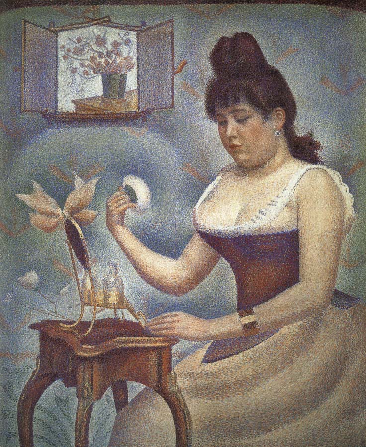 Georges Seurat Young Woman Powdering Herself